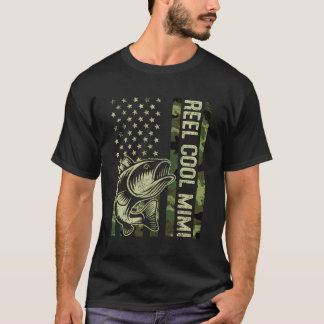 Womens Reel Cool Mimi Camouflage American Flag Mot T-Shirt