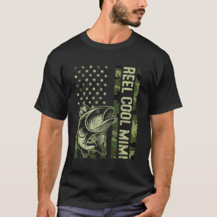 Womens Reel Cool Mimi Camouflage American Flag Mot T-Shirt