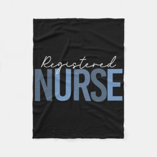 Womens Registered Nurse - Rn Nursing Nurse Day And Fleece Blanket