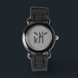 Womens Registered Nurse RN Silver Sparkle Glitter Watch<br><div class="desc">Womens Registered Nurse RN Silver Sparkle Glitter Watch. Wrist watch face is light shade of grey and "RN" printed in darker grey. Band is silver glitter. Customise the face of watch to colour of choice and also the font. This watch makes a great nurse gift idea. Available in different styles...</div>