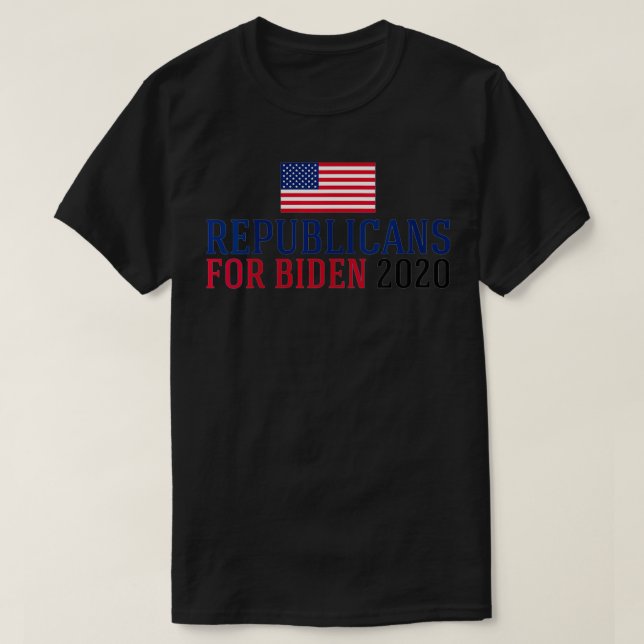Womens Republicans For Biden 2020 VNeck  T-Shirt (Design Front)