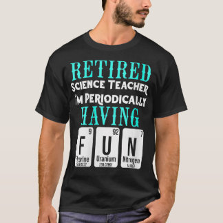 Womens Retired Science Teacher School Retirement V T-Shirt