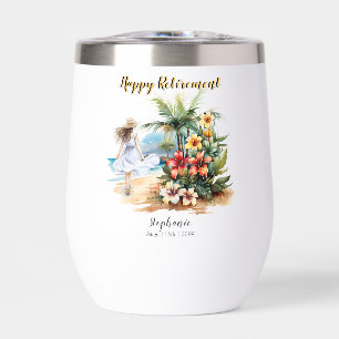 Women's Retirement Beach Aloha Flowers Party