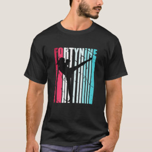 Womens Retro 49Th Birthday For Kickboxing Women Gi T-Shirt