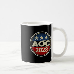 Womens Retro Aoc 2028 Fight Oligarchy Protest Resi Coffee Mug