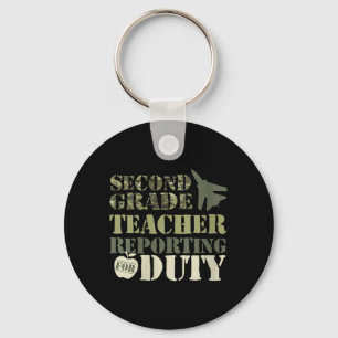 Womens Retro Back to School Women Old Camo Second Key Ring