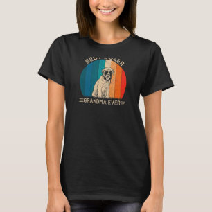 Womens Retro Boxer Dog Design For Grandma Mother' T-Shirt