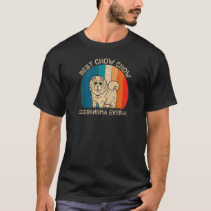 Womens Retro Chow Chow Dog Design For Grandma Mot T-Shirt