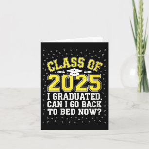 Womens Retro Cl Of 2025 I Graduated Can I Go Back  Card