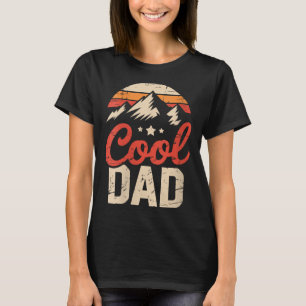 Womens Retro Cool Dad Camping Funny Outdoor Hiking T-Shirt