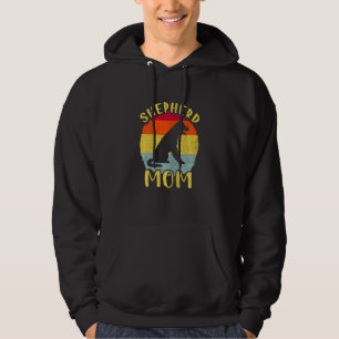 Womens Retro German Shepherd Mum Dog Mother Pet S Hoodie