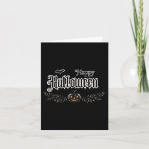 Womens Retro Gothic Halloween Premium Card