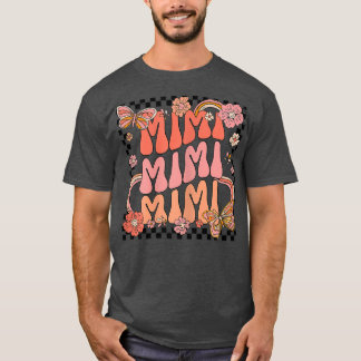 Womens Retro Groovy Mimi Best Mimi Ever Hello Fall T-Shirt