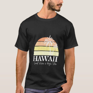 Womens Retro Hawaii Hawaiian Summer Beach Tropical T-Shirt