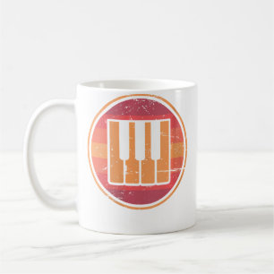 Womens Retro Keys - Piano Lessons Piano Player Pi Coffee Mug