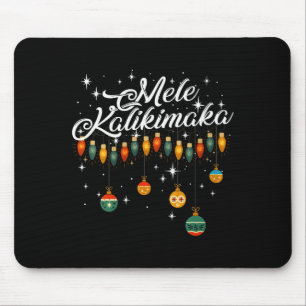 Womens Retro Mele Kalikimaka Hawaiian Family Chris Mouse Pad