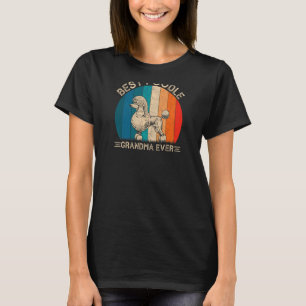 Womens Retro Poodle Dog Design For Grandma  Mother T-Shirt