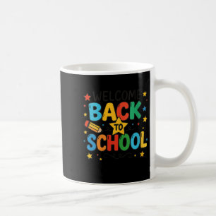 Womens Retro Welcome Back To School Teacher Apprec Coffee Mug