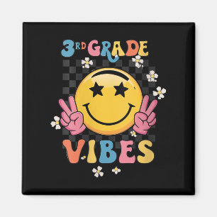 Womens Retro Welcome Back To School Teacher Boys G Magnet