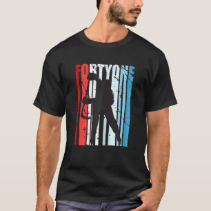 Womens Retro Womens 41st Ice Hockey Birthday Plays T-Shirt