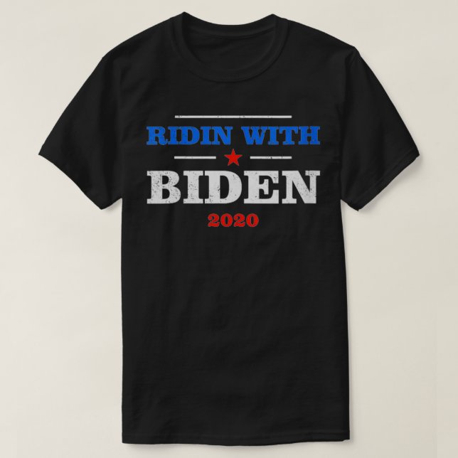 Womens Ridin With Biden 2020 Joe Biden For preside T-Shirt (Design Front)
