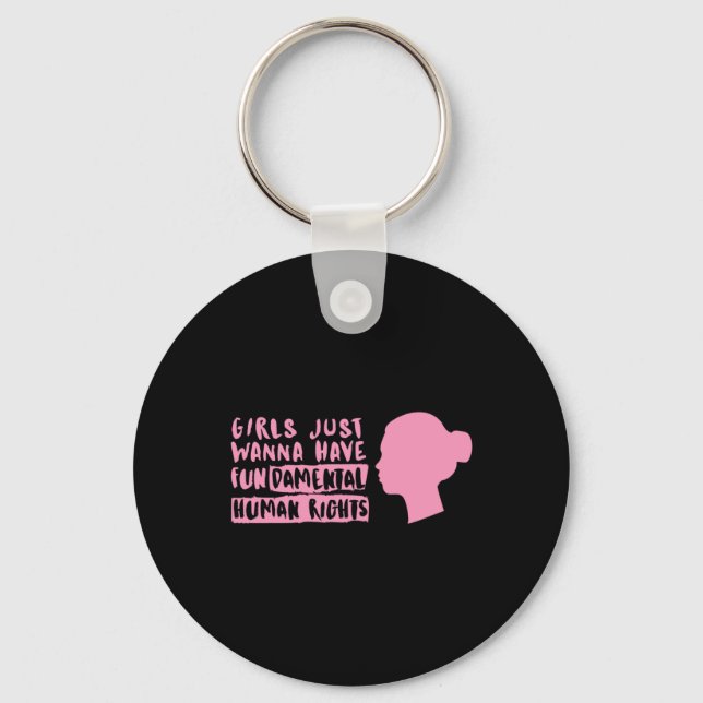Womens Right Sticker  Key Ring (Front)