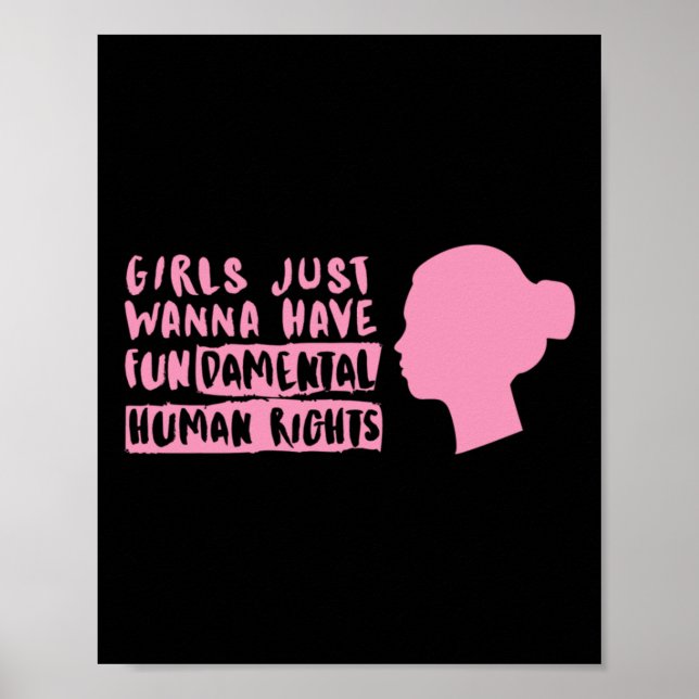 Womens Right Sticker  Poster (Front)