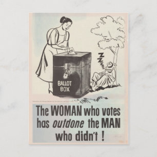 Women's Right To Vote - Vintage Postcard