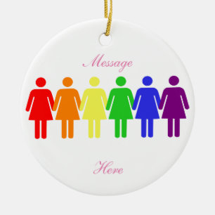 women's rights 2017 LGBTQIA Ceramic Ornament