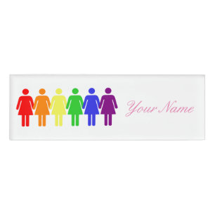 women's rights 2017 LGBTQIA Name Tag