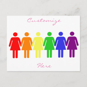 women's rights 2017 LGBTQIA Thunder_Cove Postcard