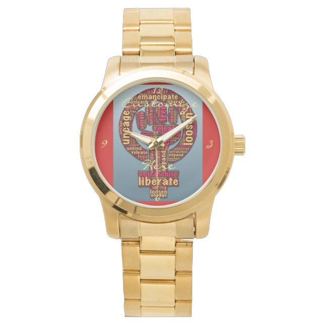 women's rights 2017 raised fist Thunder_Cove Watch (Front)