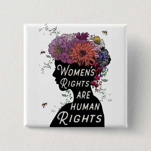 Women's Rights Are Human Rights - Button (Front)