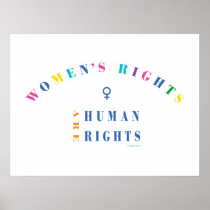 Women's Rights are Human Rights, Equality, Poster