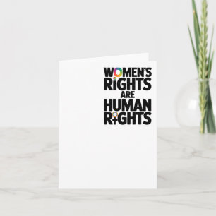 Women's Rights Are Human Rights Feminism I'am With Card