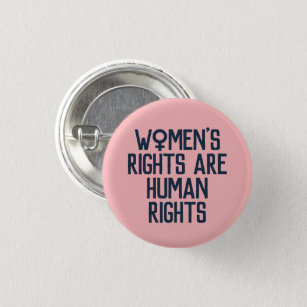 "Women's Rights Are Human Rights" Feminist 3 Cm Round Badge