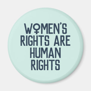 "Women's Rights Are Human Rights" Feminist Magnet
