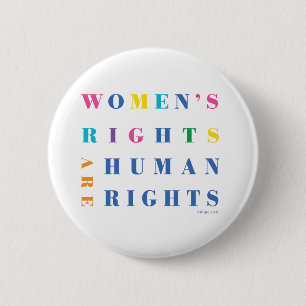 Women's Rights are Human Rights Graphic Button