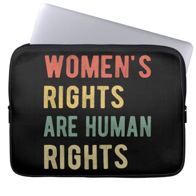 Women's Rights Are Human Rights I Laptop Sleeve (Front)