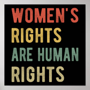 Women's Rights Are Human Rights I Poster