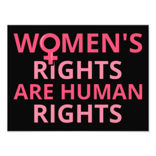 Women's Rights Are Human Rights II Photo Print