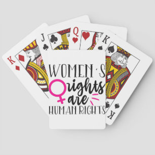 Women's Rights Are Human Rights Playing Cards