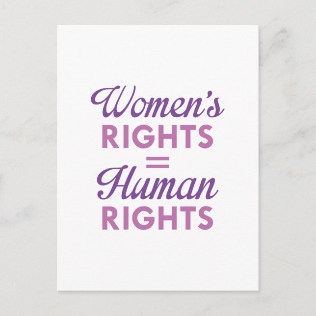Women's Rights Are Human Rights Postcard (Front)