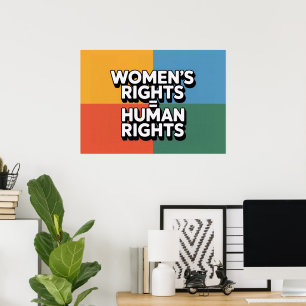 Women's rights are human rights poster