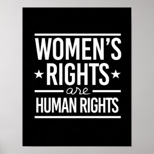 Women's Rights are Human Rights - - white - Poster