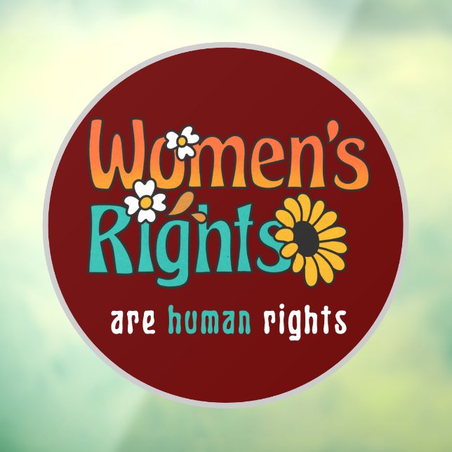 Women's Rights Human Rights Floral Quote  (Sheet 3)