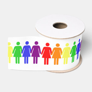 women's rights LGBTQIA Thunder_Cove any colour Grosgrain Ribbon