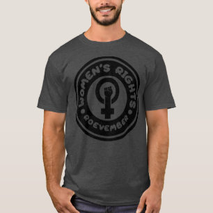 Womens Rights Roevember Black Text T-Shirt