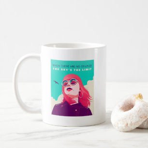 Women's Rights The sky’s the limit Illustration Coffee Mug