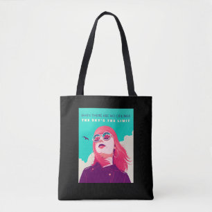 Women's Rights   The sky’s the limit Illustration  Tote Bag